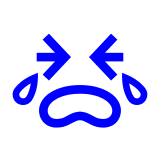 Cara llorando a mares Emoji Docomo