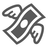 money-with-wings Emoji docomo