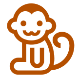 🐒 Monkey Emoji in Docomo