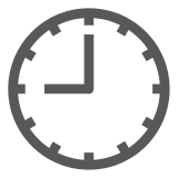 🕘 Neun Uhr Emoji auf Docomo