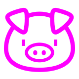 🐷 Cara de porco Emoji nos Docomo