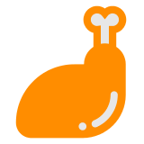 Muslo de pollo Emoji Docomo