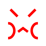 pouting-face Emoji docomo