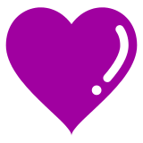 purple-heart Emoji docomo