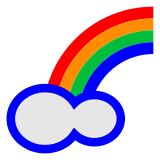 rainbow Emoji docomo