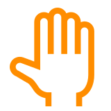 ✋ Raised Hand Emoji in Docomo