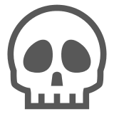 💀 Skull Emoji in Docomo