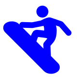 snowboarder Emoji docomo