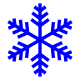 ❄️ Copo de nieve Emoji en Docomo