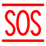 Sinal SOS Emoji Docomo