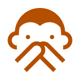 🙊 Mono mudo Emoji en Docomo