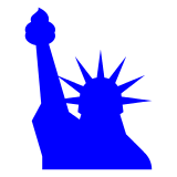 🗽 Estatua de la libertad Emoji en Docomo