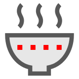 Steaming Bowl Emoji in Docomo