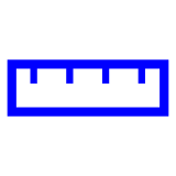 📏 Straight Ruler Emoji in Docomo