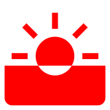🌅 Sunrise Emoji in Docomo