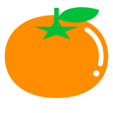 🍊 Tangerine Emoji in Docomo