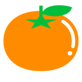 tangerine Emoji docomo