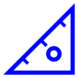 📐 Triangular Ruler Emoji in Docomo
