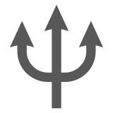 Trident Emblem Emoji in Docomo