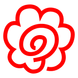 White Flower Emoji in Docomo