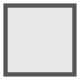 ⬜ Weißes großes Quadrat Emoji auf Docomo