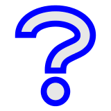 White Question Mark Emoji in Docomo