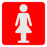 Símbolo de mujeres Emoji Docomo