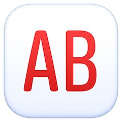 🆎 AB Button (Blood Type) Emoji on Facebook