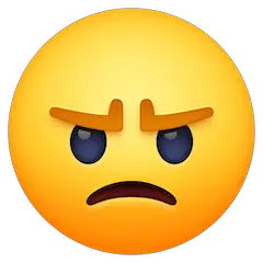 Verärgertes Gesicht Emoji Facebook