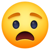 anguished-face Emoji facebook