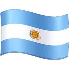 Флаг Аргентины Эмодзи на Facebook
