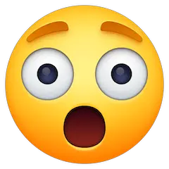 😲 Erstauntes Gesicht Emoji auf Facebook