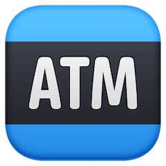 ATM Sign Emoji on Facebook