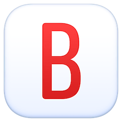 🅱️ B Button (Blood Type) Emoji on Facebook