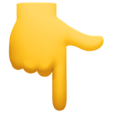 backhand-index-pointing-down Emoji facebook