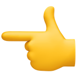 backhand-index-pointing-left Emoji facebook