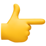backhand-index-pointing-right Emoji facebook