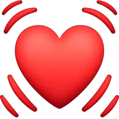 Corazón latiendo Emoji Facebook