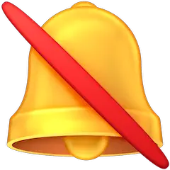 Bell With Slash Emoji on Facebook