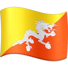 Флаг Бутана Эмодзи на Facebook