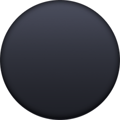 ⚫ Black Circle Emoji on Facebook