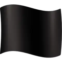 Bandera negra Emoji Facebook