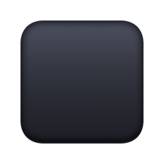 Mittelgroßes schwarzes Quadrat Emoji Facebook