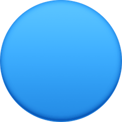 🔵 Blue Circle Emoji on Facebook