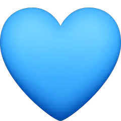 Blaues Herz Emoji Facebook