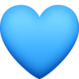 blue-heart Emoji facebook