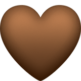 brown-heart Emoji facebook