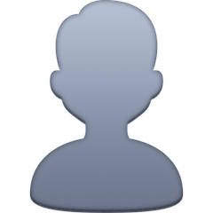 Bust in Silhouette Emoji on Facebook