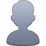 bust-in-silhouette Emoji facebook