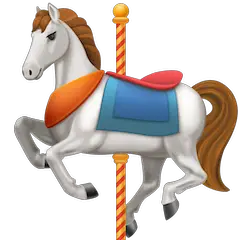 Carousel Horse Emoji on Facebook